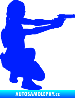 Samolepka Vojačka 001 pravá modrá dynamic