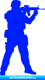 Samolepka Voják 006 pravá modrá dynamic