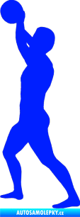 Samolepka Voleybal 015 levá modrá dynamic