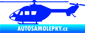 Samolepka Vrtulník 001 levá helikoptéra modrá dynamic