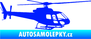 Samolepka Vrtulník 002 pravá helikoptéra modrá dynamic