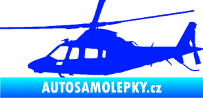 Samolepka Vrtulník 004 levá helikoptéra modrá dynamic