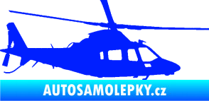 Samolepka Vrtulník 004 pravá helikoptéra modrá dynamic