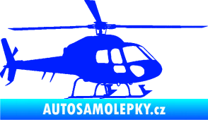 Samolepka Vrtulník 007 pravá helikoptéra modrá dynamic