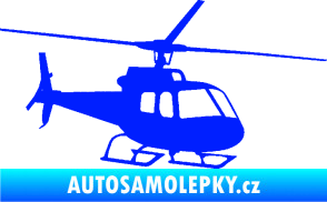 Samolepka Vrtulník 008 pravá helikoptéra modrá dynamic