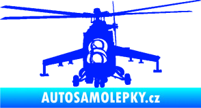 Samolepka Vrtulník 009 levá helikoptéra modrá dynamic
