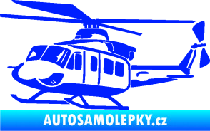 Samolepka Vrtulník 010 levá helikoptéra modrá dynamic
