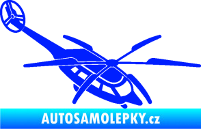 Samolepka Vrtulník 011 pravá helikoptéra modrá dynamic