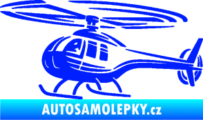 Samolepka Vrtulník 012 levá helikoptéra modrá dynamic