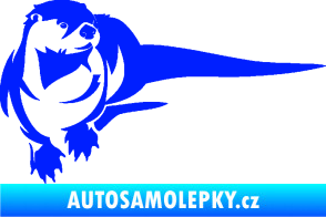 Samolepka Vydra 001 pravá modrá dynamic