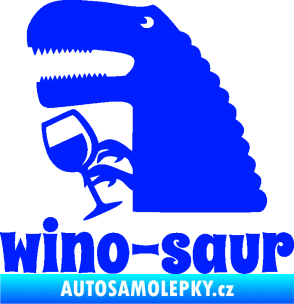 Samolepka Wino - saur 001 levá vínečko modrá dynamic