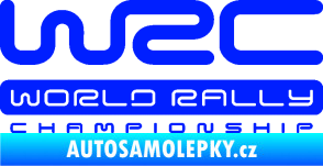 Samolepka WRC -  World Rally Championship modrá dynamic