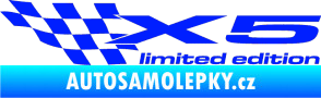Samolepka X5 limited edition levá modrá dynamic