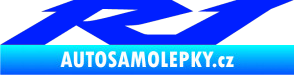 Samolepka Yamaha R1 modrá dynamic
