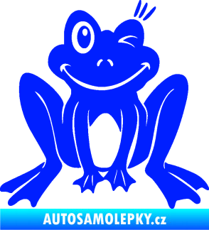 Samolepka Žába 010 pravá mrkající modrá dynamic