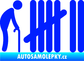 Samolepka Zářezy 005  modrá dynamic