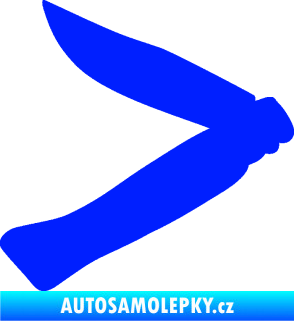 Samolepka Zavírací nůž 001 levá modrá dynamic
