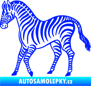 Samolepka Zebra 002 levá modrá dynamic