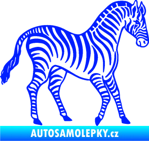 Samolepka Zebra 002 pravá modrá dynamic