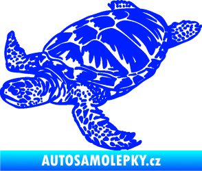 Samolepka Želva 005 levá modrá dynamic