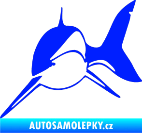 Samolepka Žralok 004 levá modrá dynamic