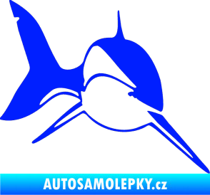 Samolepka Žralok 004 pravá modrá dynamic