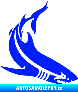 Samolepka Žralok 005 pravá modrá dynamic