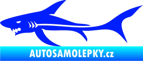 Samolepka Žralok 006 levá modrá dynamic