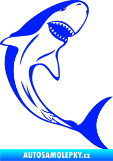 Samolepka Žralok 010 pravá modrá dynamic