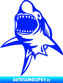Samolepka Žralok 011 levá modrá dynamic