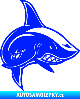 Samolepka Žralok 013 pravá modrá dynamic