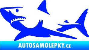 Samolepka Žralok 015 levá modrá dynamic
