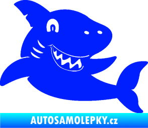 Samolepka Žralok 019 pravá modrá dynamic