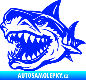 Samolepka Žralok 021 levá modrá dynamic