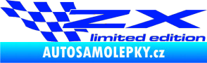 Samolepka ZX limited edition levá modrá dynamic