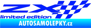Samolepka ZX limited edition pravá modrá dynamic