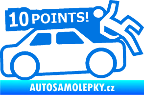 Samolepka 10 points  modrá oceán