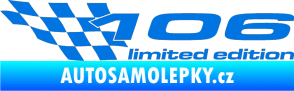 Samolepka 106 limited edition levá modrá oceán
