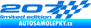 Samolepka 207 limited edition pravá modrá oceán