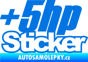 Samolepka + 5hp sticker 001 modrá oceán