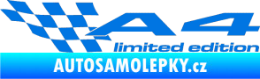 Samolepka A4 limited edition levá modrá oceán