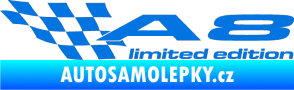 Samolepka A8 limited edition levá modrá oceán