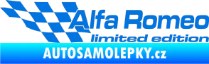 Samolepka Alfa Romeo limited edition levá modrá oceán