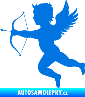 Samolepka Amor 001 levá cupid andílek modrá oceán