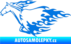 Samolepka Animal flames 003 levá kůň modrá oceán