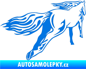 Samolepka Animal flames 009 pravá kůň modrá oceán
