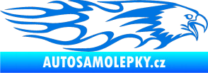 Samolepka Animal flames 026 pravá orel modrá oceán