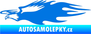 Samolepka Animal flames 030 levá orel  modrá oceán