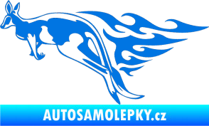 Samolepka Animal flames 044 levá klokan modrá oceán