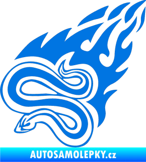 Samolepka Animal flames 065 levá had modrá oceán